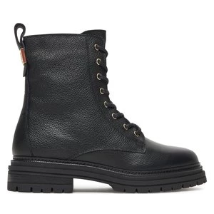 Obrázek produktu Kotníková obuv Tommy Hilfiger Th Plaque Pebble Lace Boot Warm FW0FW08767 Černá