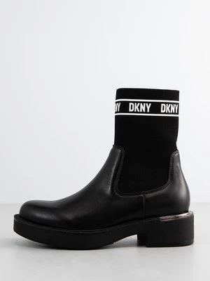 Obrázek produktu Kotníkové boty na platformě DKNY skvrnitě antracitová