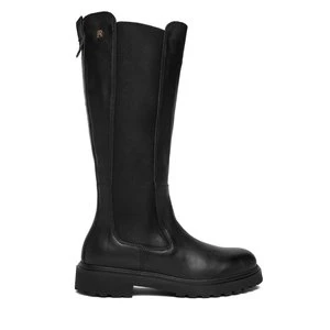 Obrázek produktu Kozačky Tommy Hilfiger Th Lthr Cleated Long Boot FW0FW08985 Černá