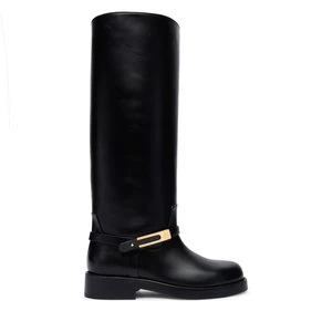 Obrázek produktu Kozačky ve vojenském stylu Elisabetta Franchi SA-57B-56E2-V1050 Černá