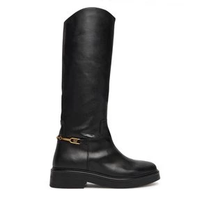 Obrázek produktu Kozačky ve vojenském stylu Tommy Hilfiger Horsebit Riding FW0FW08863 Černá