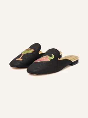 Obrázek produktu Kurt Geiger Pantofle S Ozdobnými Kameny černá / růžová / světle zelená