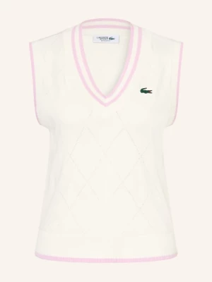 Obrázek produktu Lacoste Bezrukávník bílá / růžová