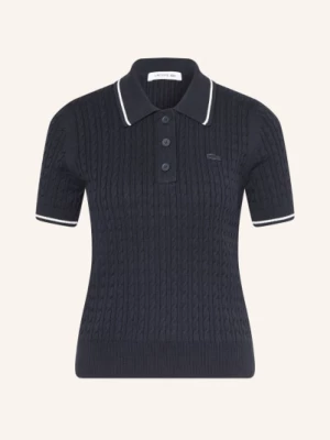 Obrázek produktu Lacoste Pletené Polo Tričko tmavě modrá / bílá