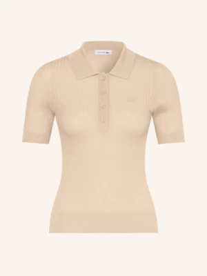 Obrázek produktu Lacoste Pletené Polo Tričko Z Merino Vlny béžová