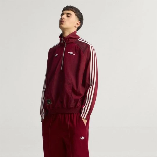 Obrázek produktu Bunda Arsenal Terrace Icons Half-Zip Adidas Team Coll Burgundy 2