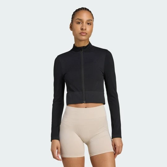 Obrázek produktu Bunda Workout Essentials Full-Zip Knit Adidas černá