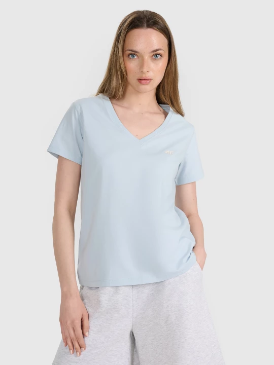 Obrázek produktu Dámské oversize hladké tričko - modré 4F