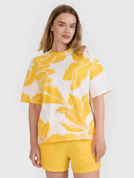 Obrázek produktu Dámské oversize tričko potiskem - multicolor 4F