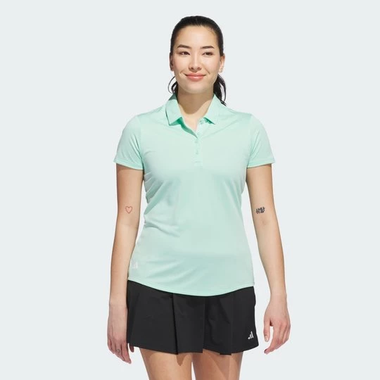 Obrázek produktu Dámské polo tričko Solid Performance Short Sleeve Polo Shirt Adidas Clear Mint