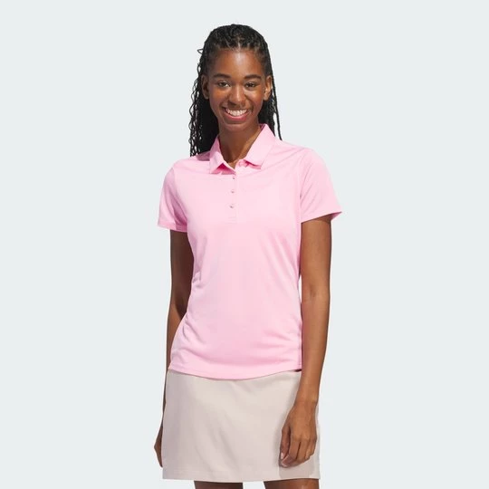 Obrázek produktu Dámské polo tričko Solid Performance Short Sleeve Polo Shirt Adidas Light Pink