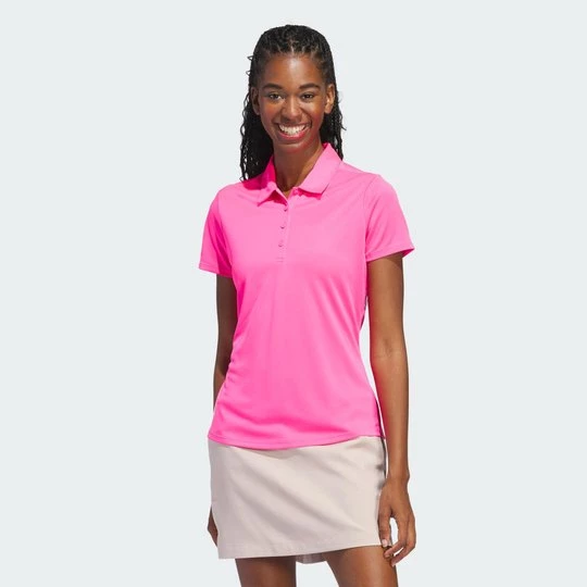 Obrázek produktu Dámské polo tričko Solid Performance Short Sleeve Polo Shirt Adidas Solar Pink