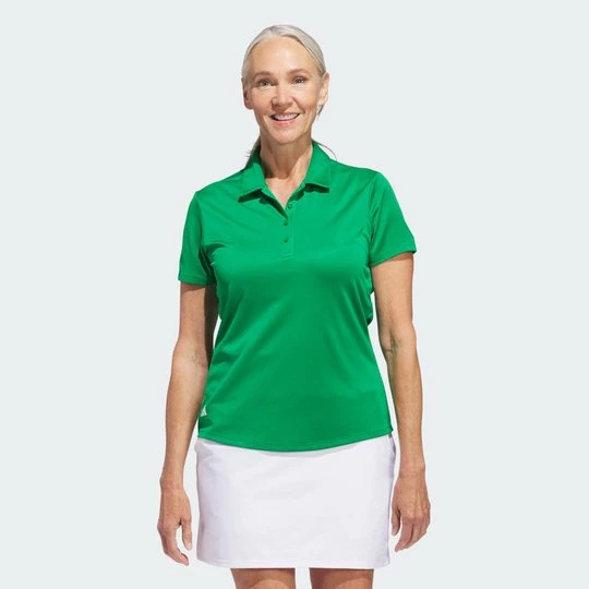 Obrázek produktu Dámské polo tričko Solid Performance Short Sleeve Polo Shirt Adidas zelená