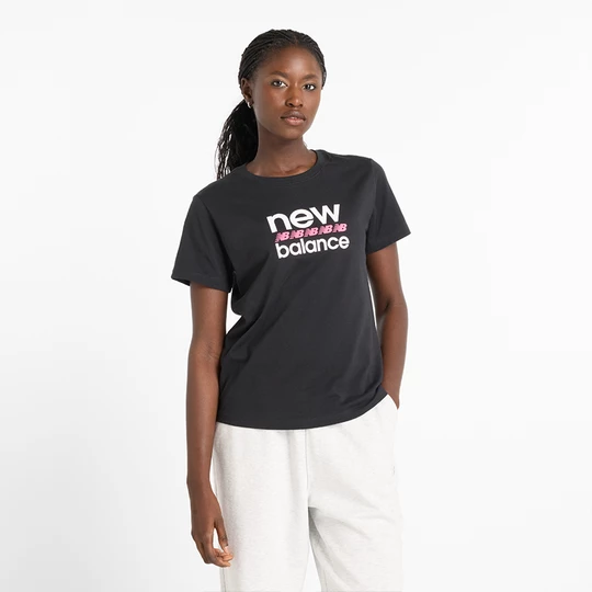 Obrázek produktu Dámské tričko New Balance WT51540BK – černé