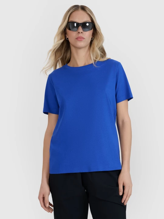 Obrázek produktu Dámské tričko oversize s potiskem - modré 4F