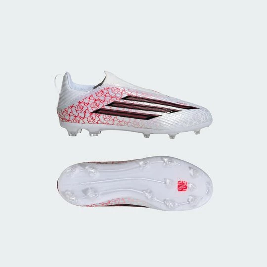 Obrázek produktu Dětské kopačky F50 LEAGUE LAMINE YAMAL bez tkaniček a na pevný povrch Adidas