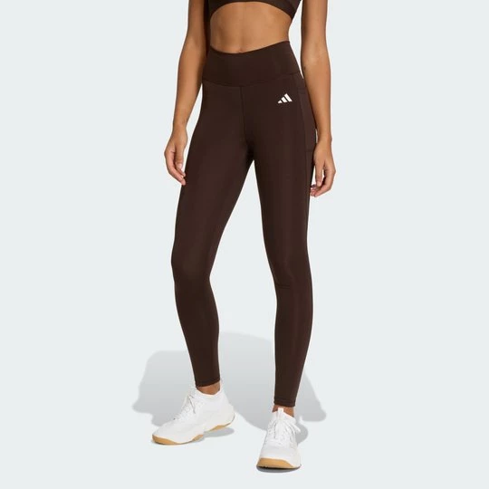 Obrázek produktu Dlouhé legíny Optimé Essentials Stash Pocket Adidas Aurora Coffee