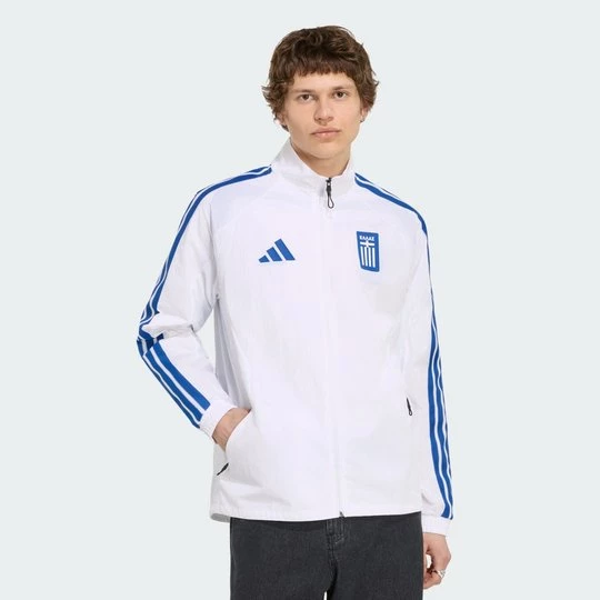 Obrázek produktu Domácí bunda Řecko Anthem Adidas bílá