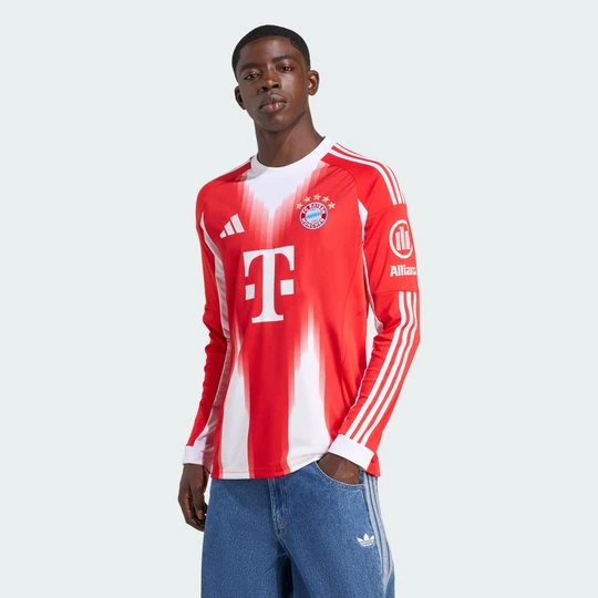 Obrázek produktu Domácí dres FC Bayern 25/26 Long Sleeve Adidas červená