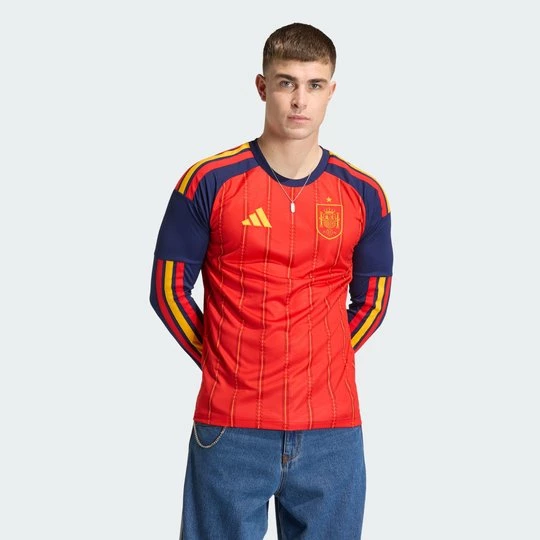 Obrázek produktu Domácí dres Španělsko 26 s dlouhým rukávem Adidas Vivid Red