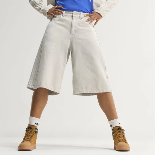 Obrázek produktu DŽÍNOVÉ ŠORTKY MID RISE DENIM Adidas Clear Grey Denim