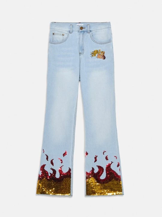Obrázek produktu Džíny Straight Fit Pinko světlemodrý denim