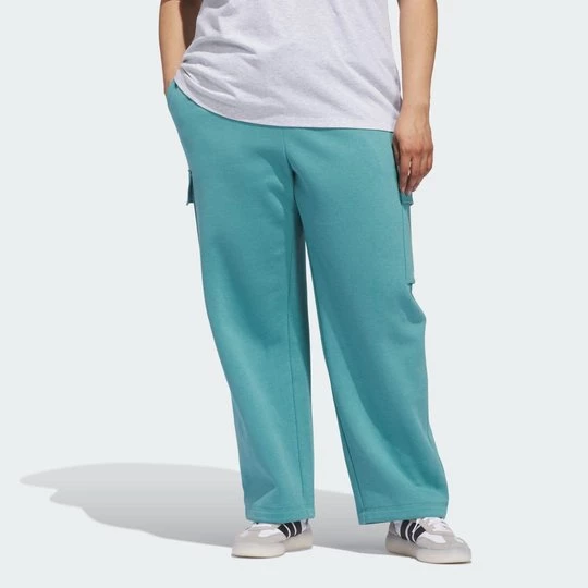 Obrázek produktu ESSENTIALS INCLUSIVE LINEAR FLEECE CARGO PANTS Adidas Powder Teal