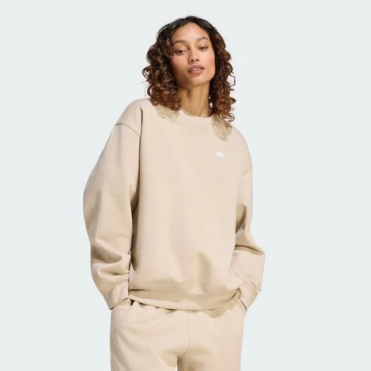 Obrázek produktu Flísová mikina ESSENTIALS CREW LONG OS Adidas Khaki Three