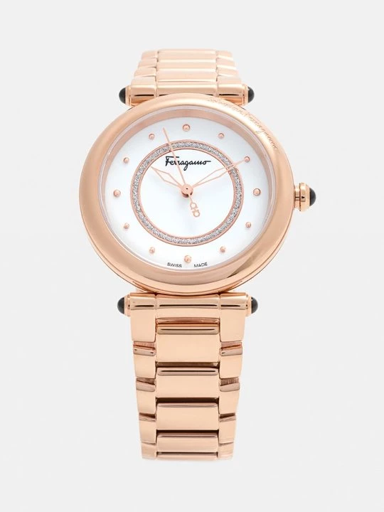 Obrázek produktu Hodinky FERRAGAMO růžově zlatá barva