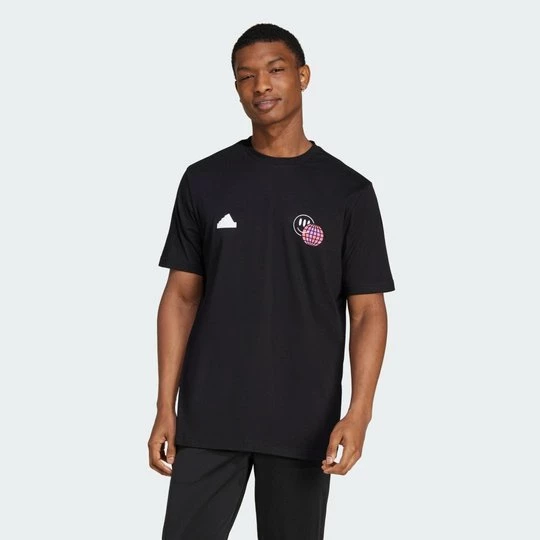 Obrázek produktu House of Tiro Summer Graphic T-Shirt Adidas černá