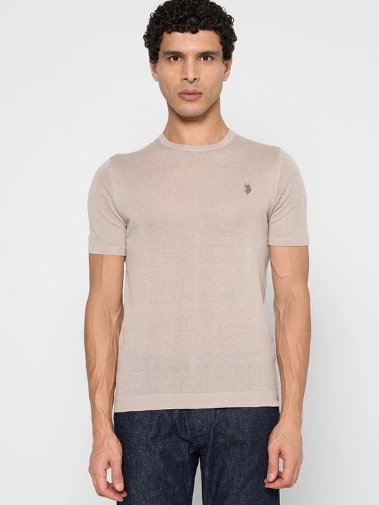 Obrázek produktu Jednoduché tričko U.S. POLO ASSN. béžová