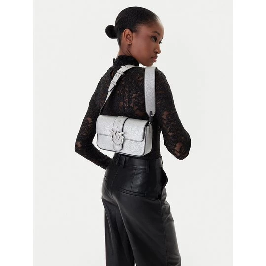 Obrázek produktu Kabelka PINKO Love One Mini Slouchy Fl AI 25-26 PLTT 104340 A2JT Stříbrná