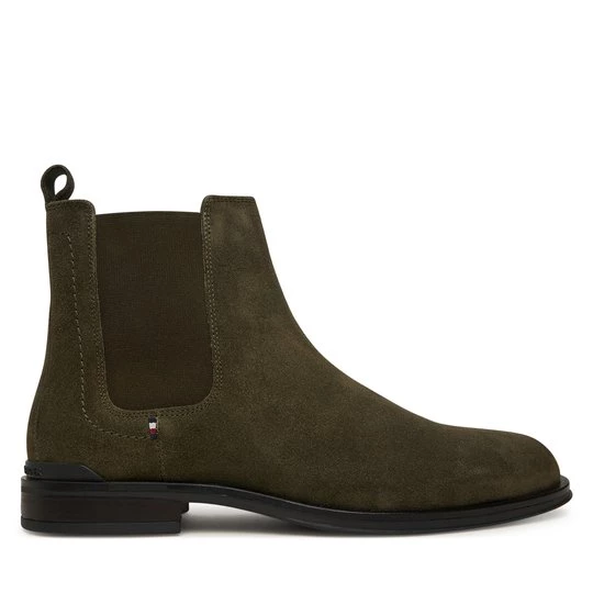 Obrázek produktu Kotníková obuv s elastickým prvkem Tommy Hilfiger Corporate FM0FM05580 Khaki