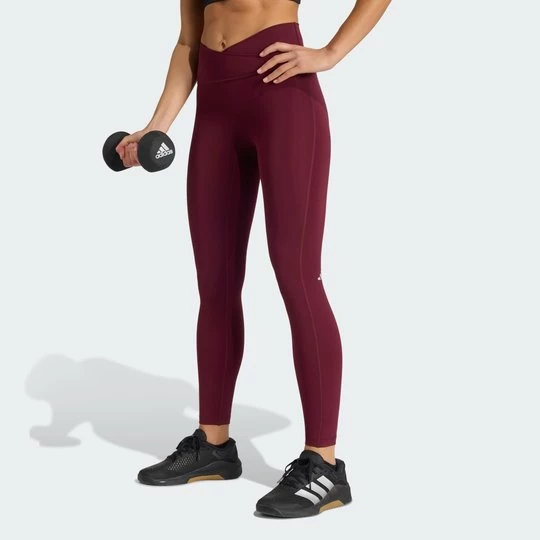 Obrázek produktu Legíny 3 Stripes Studio All Me 7/8 X-Over Adidas vínová