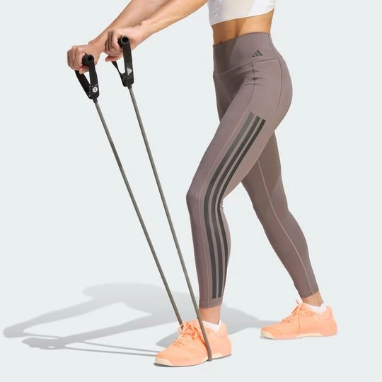 Obrázek produktu Legíny Optime Workout 3-Stripes 7/8 Adidas Charcoal