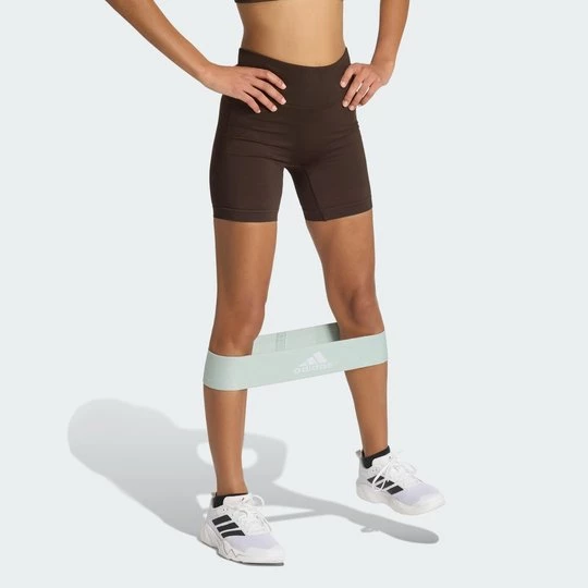 Obrázek produktu Legíny Workout Essentials Knit Scrunch 5 Inch Adidas Aurora Coffee