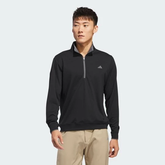 Obrázek produktu Lehký top s polovičním zipem Adidas černá