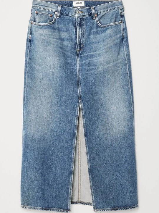 Obrázek produktu Maxi sukně Agolde modrý denim