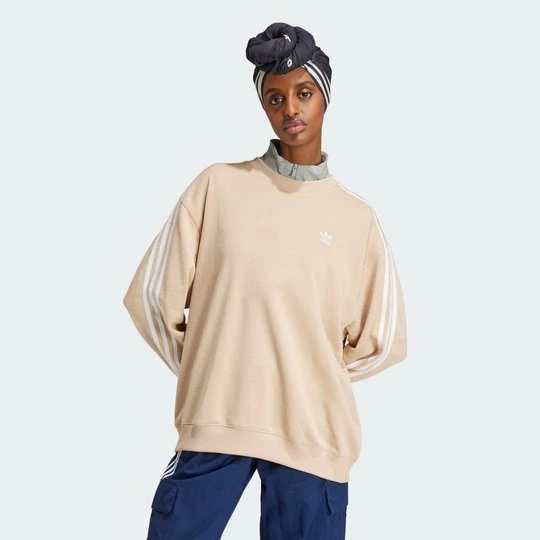 Obrázek produktu Mikina 3-Stripes Oversized Crew Adidas Magic Beige