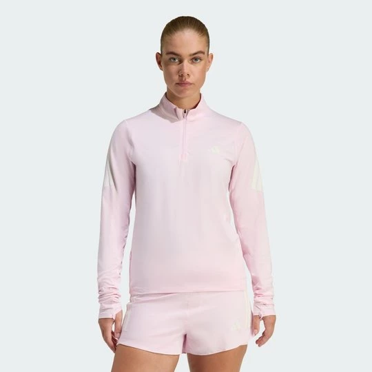 Obrázek produktu Mikina adi365 Iconic Running 1/2 Zip Adidas Clear Pink