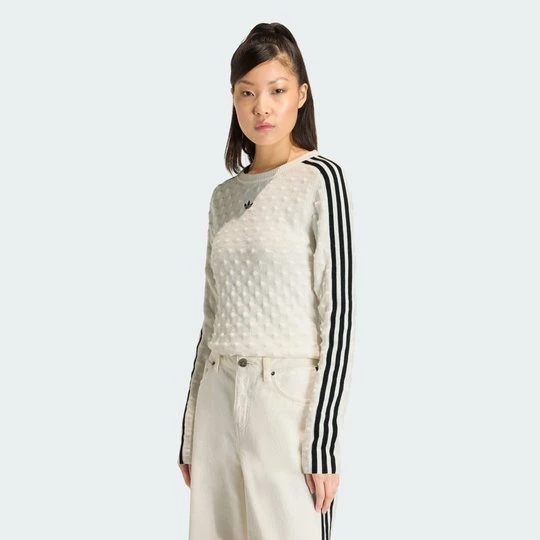 Obrázek produktu MIKINA ADIDAS ORIGINALS SLIM SOLID SPIKE KNIT bílá