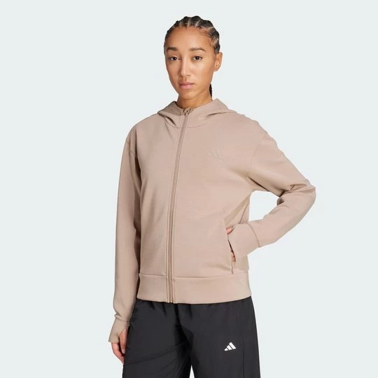 Obrázek produktu Mikina Designed 4 Training Full-Zip Hooded Adidas Chalky Brown