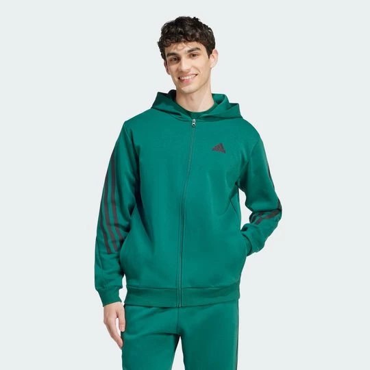 Obrázek produktu Mikina Future Icons 3-Stripes Full Zip Adidas Collegiate Green