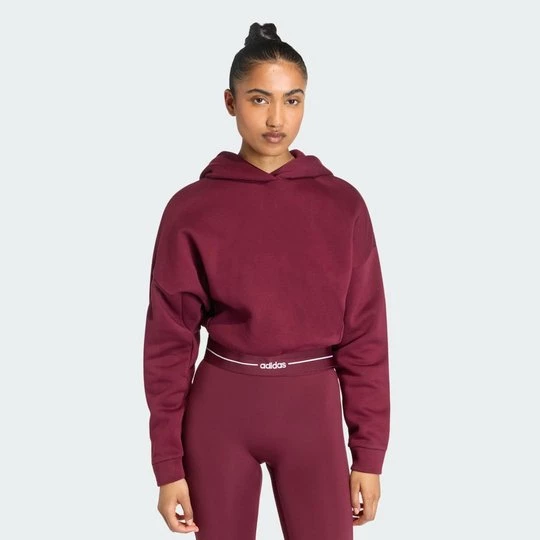 Obrázek produktu Mikina Hyperglam Cropped Adidas vínová