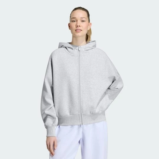 Obrázek produktu MIKINA NA ZIP SOFT LUX Adidas Light Grey Heather