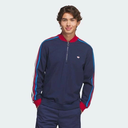 Obrázek produktu Mikina Originals 3-Stripes 1/4 Zip Adidas modrá