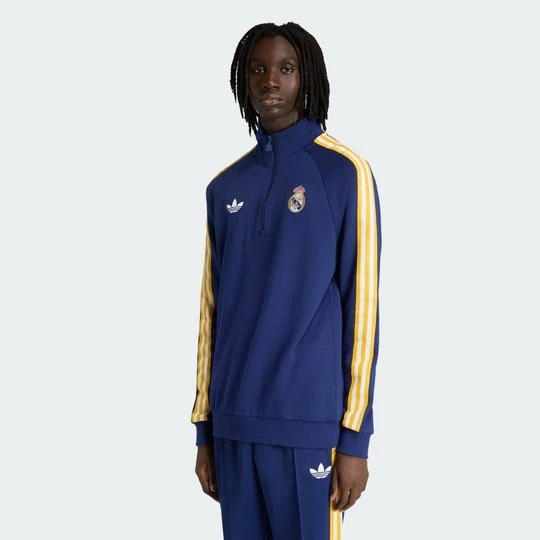 Obrázek produktu Mikina Real Madrid Originals Half Zip Adidas Dark Blue