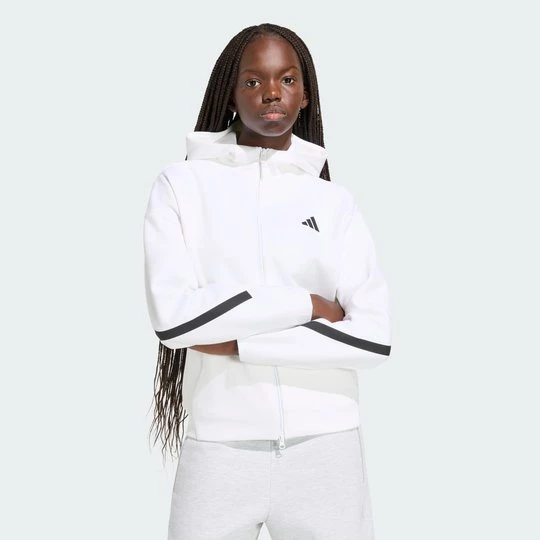 Obrázek produktu MIKINA S KAPUCÍ ADIDAS Z.N.E. FULL ZIP bílá