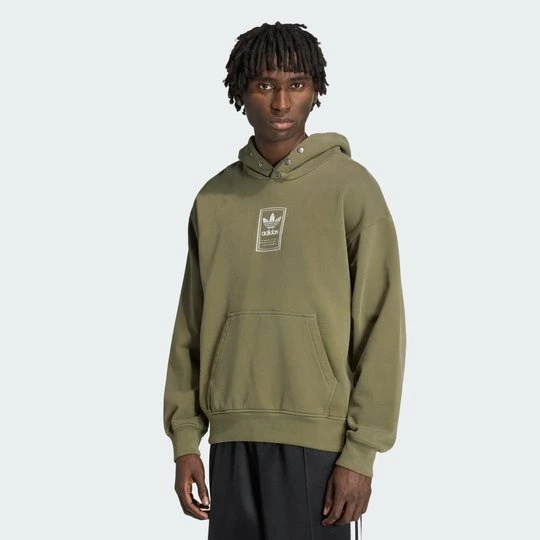 Obrázek produktu MIKINA S KAPUCÍ ELEVATED GFX Adidas Olive Strata