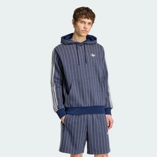 Obrázek produktu MIKINA S KAPUCÍ PINSTRIPES Adidas Night Indigo